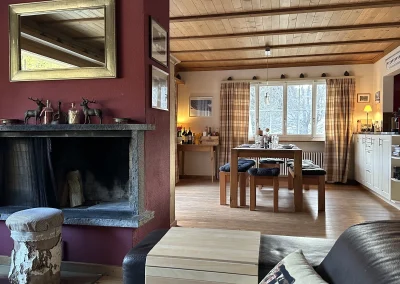 View of sitting room from living room - upper apartment