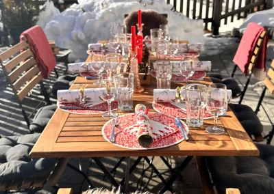 Table on the terrace - lower apartment